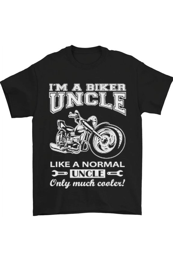 Biker Uncle Like A Normal Uncles Day Funny T-Shirt, Unisex T-Shirt