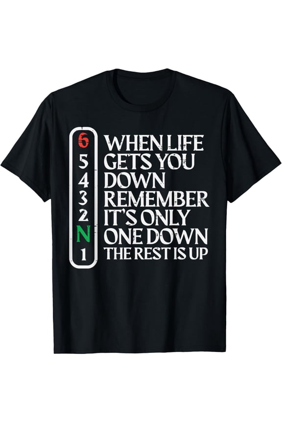 Biker When Life Gets You Down Motorcycle Gear Men Women Kids T-Shirt men and women can wear, black, white, gifts