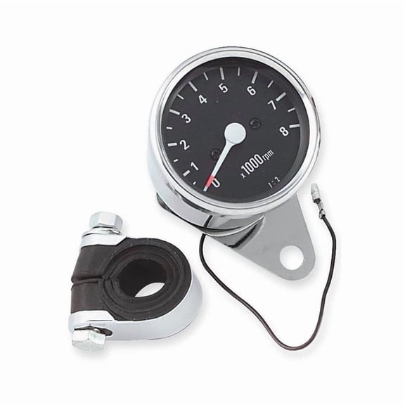 Biker's Choice Custom Mechanical Mini Tachometer for Sportster with 2:1 Mechanical Tach Drive 72116