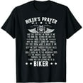 thumbnail image 1 of Biker's Prayer Motorcycle Christian Biking Motorcycling T-Shirt, 1 of 2