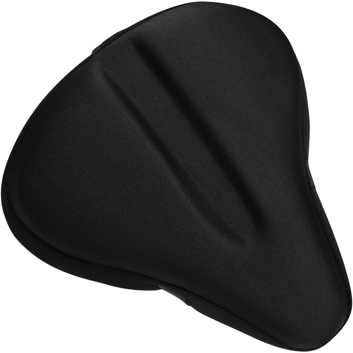 Bikeroo Gel Bike Seat Cushion, Wide Adjustable Cover, Compatible with ...