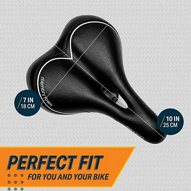Bikeroo Memory Foam Bike Seat Comfort Bicycle Saddle for Men and