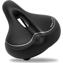 Bikeroo Memory Foam Bike Seat - Comfort Bicycle Saddle for Men and Women