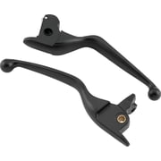 Bikers Choice 14-16 FLH FLT Black Hydraulic Clutch & Brake Lever Set - Adjustable Clutch Lever Included
