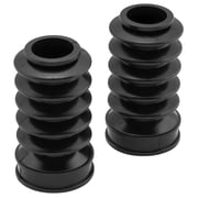 Bikers Choice 49mm Black Long Fork Boots * Retro Style Motorcycle Fork Protectors