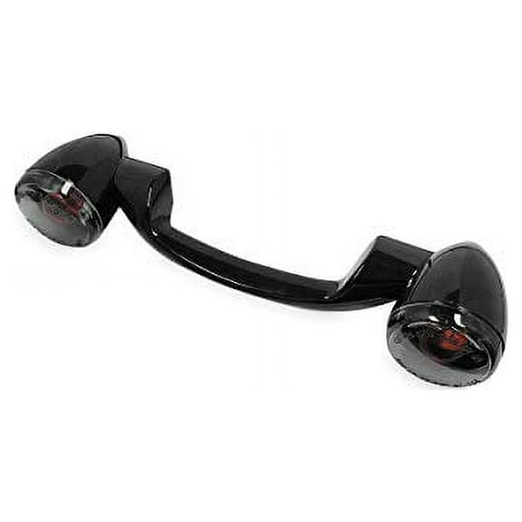 Bikers Choice 91-08 Touring 86-17 FLST Narrow Black Rear Turn Signal Bar Kit W/Smoke Lens
