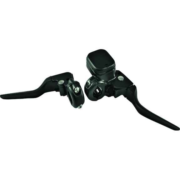 Bikers Choice Black 11/16 Bore Custom Handlebar Control Kit 1 Inch Bar Cable Clutch No Switches