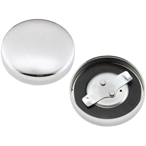 Bikers Choice 36-E73 Chrome Non-Vented Gas Cap for Fatbob Tank - Left Side, OEM Style, Replaces Harley-Davidson 61103-65