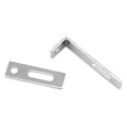thumbnail image 1 of Bikers Choice Flat Chrome Exhaust Support Bracket 7/8 x 3 Inch * Universal Custom Fit, 1 of 1