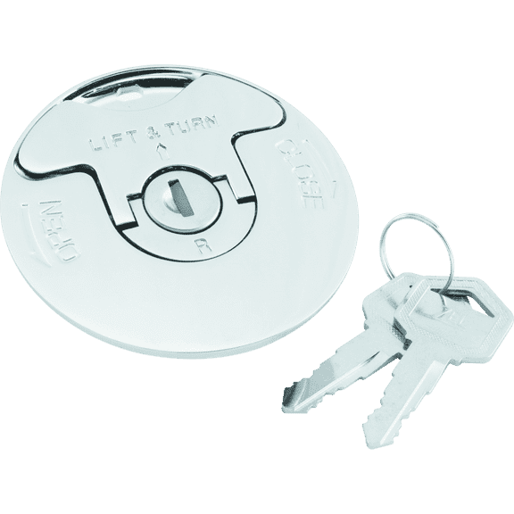 Bikers Choice Locking Flush Gas Cap with Keys and Vented Quick Cam - Part #489702