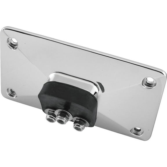 Bikers Choice 55-99 Chrome Pyramid License Plate Bracket with 3 Bolt Style for Harley Davidson Touring Models