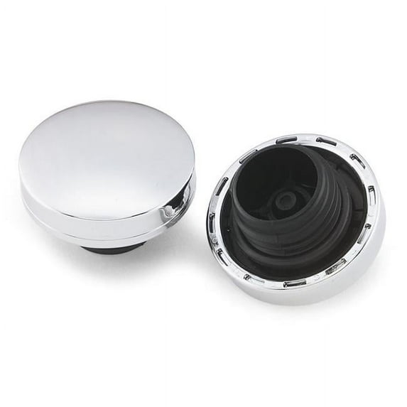 Bikers Choice 490436 Screw-In Non-Vented Gas Caps for 1995-1996 Harley Davidson Bad Boy, Chrome