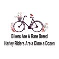 thumbnail image 1 of Bikers Are A Rare Breed Harley riders are a dime a Dozen Quote wall Decal Wall Art Sticker Designs Vinyl Stickers For Home House Walls Rooms Windows Bedroom Decoration Size (20x20 inch), 1 of 3