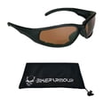 thumbnail image 1 of Bikershades BIFOCAL Motorcycle Safety Glass Z87 Blue Block Sport Wrap Men Women, 1 of 3