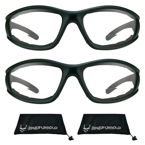 Bikershades BIFOCAL Motorcycle Safety Glasses Z87 Sport Men Women Clear 2 Pairs