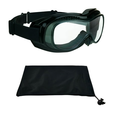 Bikershades Fit-over RX Glasses Clear Goggles Prescription for Motorcycle Riding