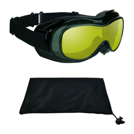 Bikershades Fit-over RX Glasses Yellow Goggles Prescription for Motorcycle Riding