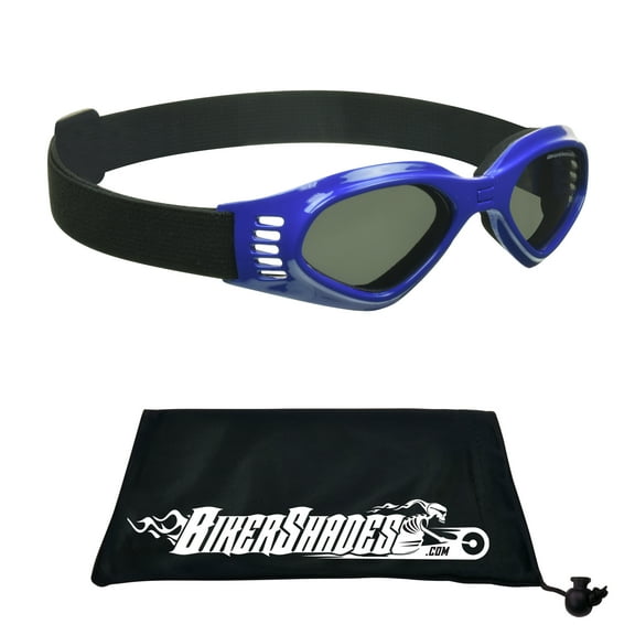 Bikershades Kids Safety Sunglass Goggles Foldable Boys Girls 3 to 8 Years Old Motorcycle Motor-Cross Extreme Sports Skiing