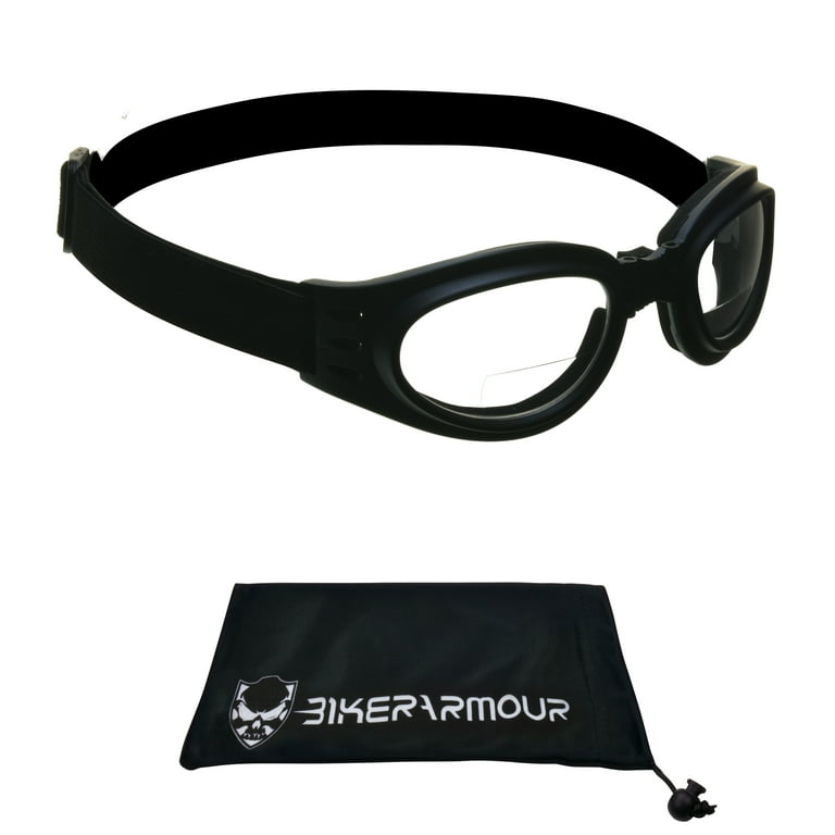 Bikershades Motorcycle BIFOCAL Goggle Reader Sunglasses Foldup