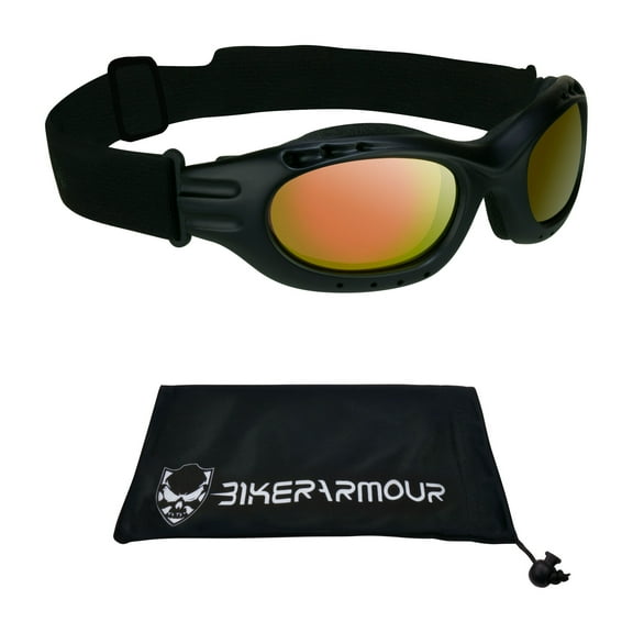 Bikershades Motorcycle Goggles Bike Riding Skiing Snowboarding Foam Cushion Sunglasses
