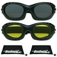 thumbnail image 1 of Bikershades Motorcycle Goggles Bike Riding Skiing Snowboarding Foam Cushion Sunglasses, 1 of 5