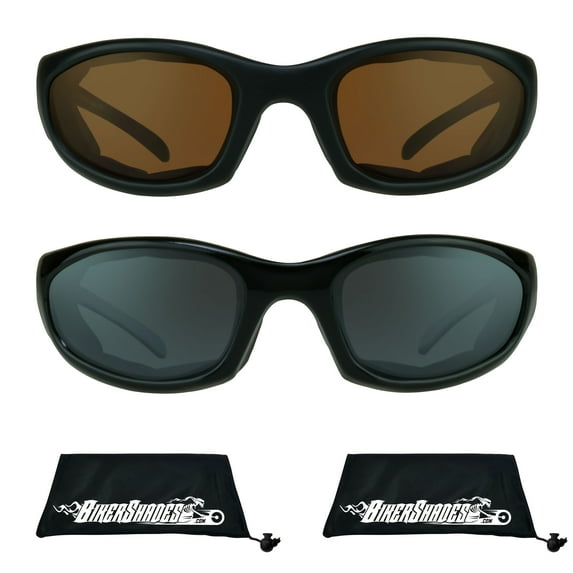 Bikershades Motorcycle Riding Sunglass Padded Safety Polycarbonate Lens Men Women