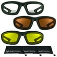 thumbnail image 1 of Bikershades Motorcycle Safety Bifocal Reader Sunglasses Z87 Foam HD Clear Yellow, 1 of 6