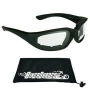 Bikershades Motorcycle Safety Bifocal Reader Sunglasses Z87 Foam Padded Clear