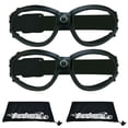 thumbnail image 1 of Bikershades Motorcycle Safety Goggles Foam Padded Men Women Large Coverage with Large Microfiber Case, 1 of 5