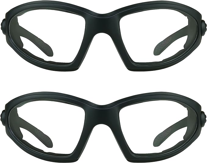 Bikershades Motorcycle Safety Sunglass Foam Padded Men Women Wide Coverage Wind-Proof