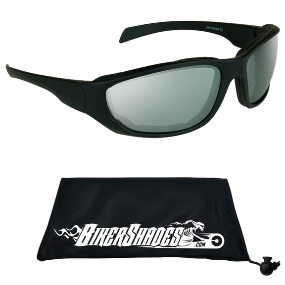 Bikershades Motorcycle Sunglass Biker Goggles Foam Cushion Padded Wind Proof Ski Snowboard Cycling Men Big Tall Large XLarge