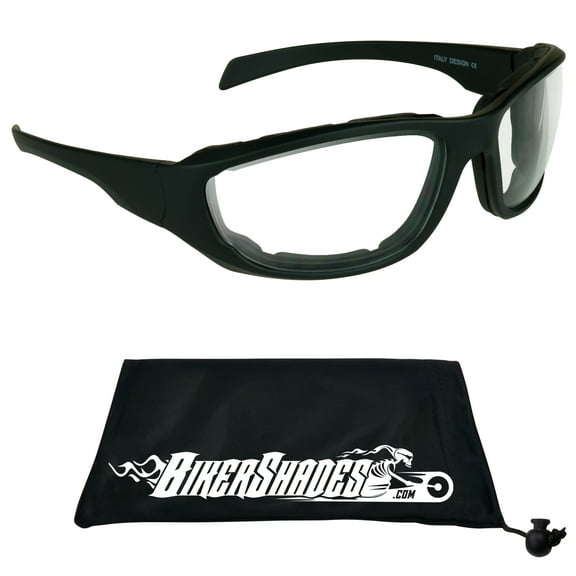 Bikershades Motorcycle Sunglass Biker Goggles Foam Cushion Padded Wind Proof Ski Snowboard Cycling Men Big Tall Large XLarge