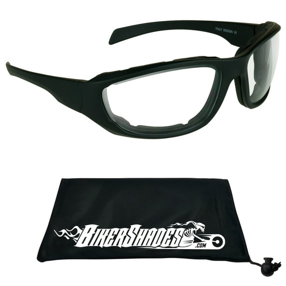 Bikershades Motorcycle Sunglass Biker Goggles Foam Cushion Padded Wind Proof Ski Snowboard Cycling Men Big Tall Large XLarge