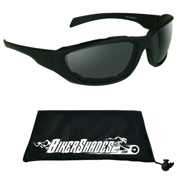 Bikershades Motorcycle Sunglass Biker Goggles Foam Cushion Padded Wind Proof Ski Snowboard Cycling Men Big Tall Large XLarge