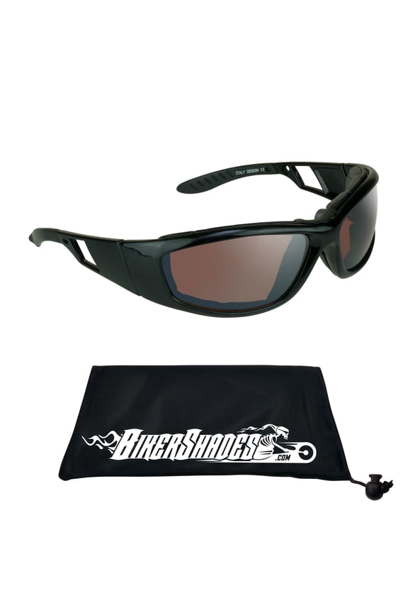 Motorcycle Sunglass Goggles for Men and Women. Safety Impact Resistant Polycarbonate HD Lens Removable Foam