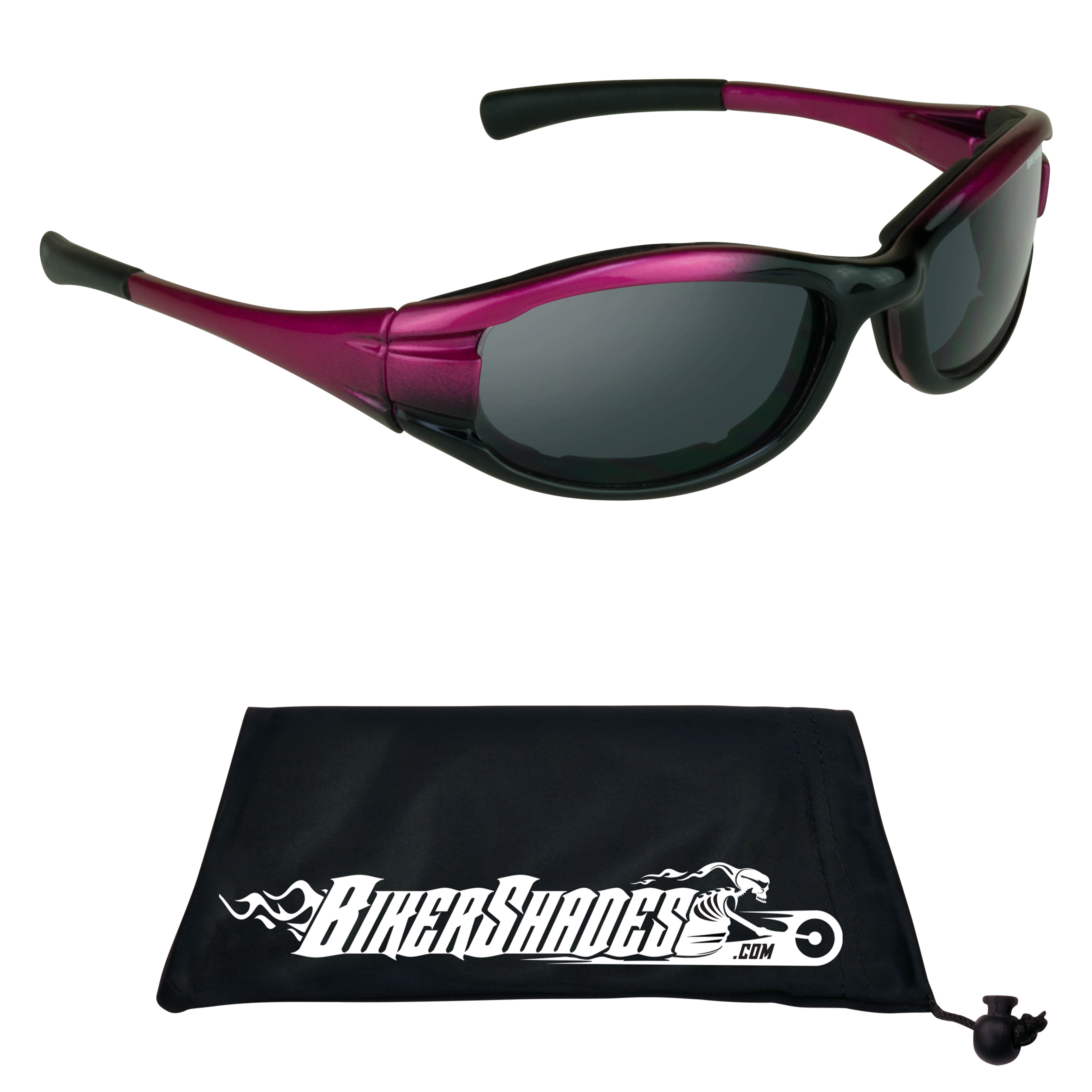 Bikershades Motorcycle Sunglasses Foam Padded PETITE Women, Girls
