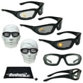thumbnail image 1 of Bikershades Motorcycle Transitional Glasses Men Women Photochromic Day Night Riding, 1 of 5