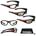 thumbnail image 1 of Bikershades Motorcycle Transitional Sunglass Day Night Riding Photochromic Orange Clear, 1 of 6