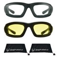 thumbnail image 1 of Bikershades SMALL Night Riding Motorcycle Safety Glasses Foam Padded Women, Boys and Girls…, 1 of 8