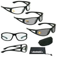 thumbnail image 1 of Bikershades Transitional Photochromic Day Night Sunglass Side Shield Unisex Sport Wrap, 1 of 5