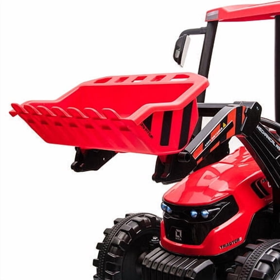 Bikes 24V Ride on Tractors with Parent Remote Control, Pedal Tractors with Working Loader and Backhoe Digger, ' Ride on Car Toys 24V Battery Powered Electric Vehicles with Trailer, Digg