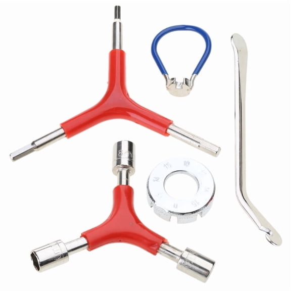 Bikes Spoke Wrench Set Portable Bicycles Spoke Tool Kit Bikes Rims Truing Tool Spoke