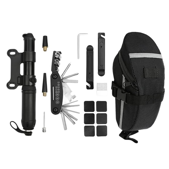 Bikes Tire Repairs Set with Storage Bag Bikes Mechanic Repairs Tool Portable Maintenances Tool for Mountain Bikes
