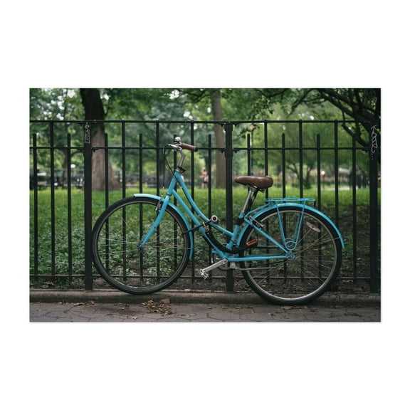 Biking East Village - Manhattan New York Photography Unframed Wall Art Print 5 x 7 inches