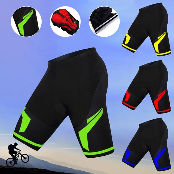 Biking Shorts for Men Cycling Quick Drying Breathable Bike Short with Pockets Half-Pants Outdoor Sports Clothes Green, Size XXXXL