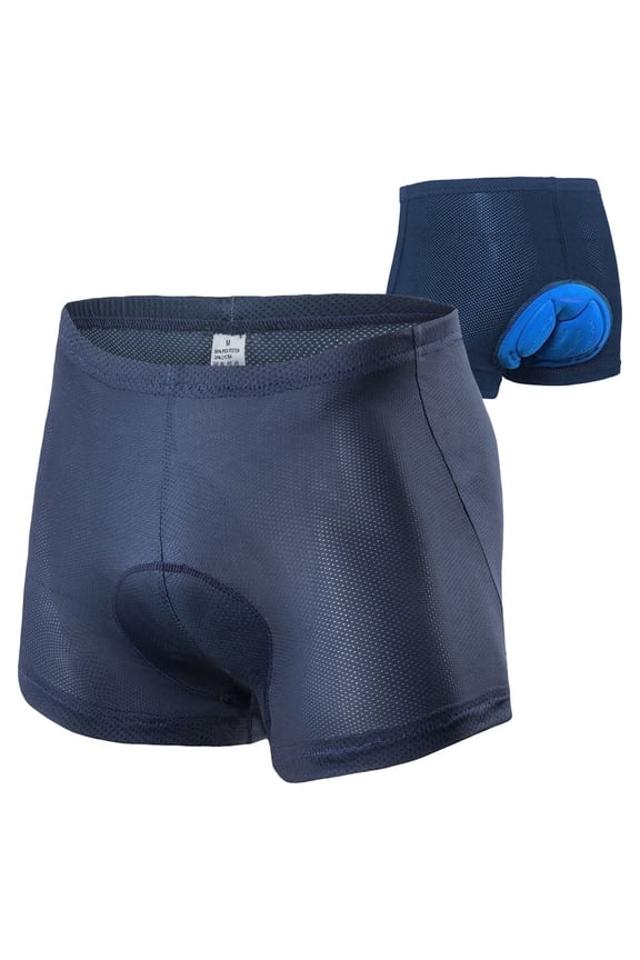 Bike Shorts Men Padded Cycling Underwear for Men Road Biking Pants Blue L