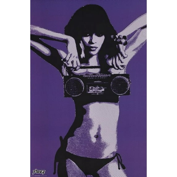 Bikini Boombox Laminated Poster by Steez (24 x 36)