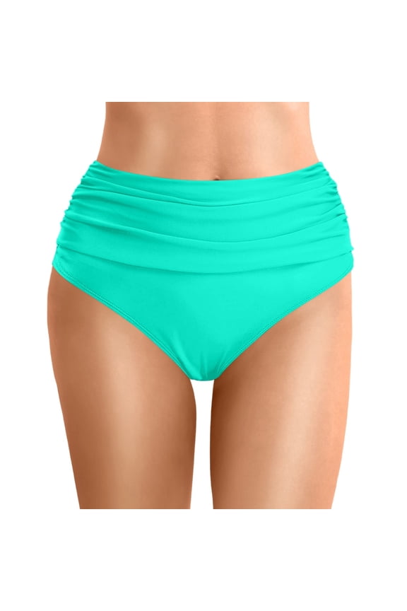 Bikini Bottoms For Women Mid Rise Swim Bottoms For Women Bathing Suit Bottoms Mint Green L