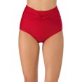 thumbnail image 1 of Bikini Bottoms for Women High Waist Twist Front Swim Shorts Full Coverage Tankini Briefs, 1 of 6
