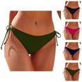 thumbnail image 1 of Bikini Bottoms for Women String Tie Side Low Rise Cheeky Swim Bottom Bathing Suit Bottoms, 1 of 6